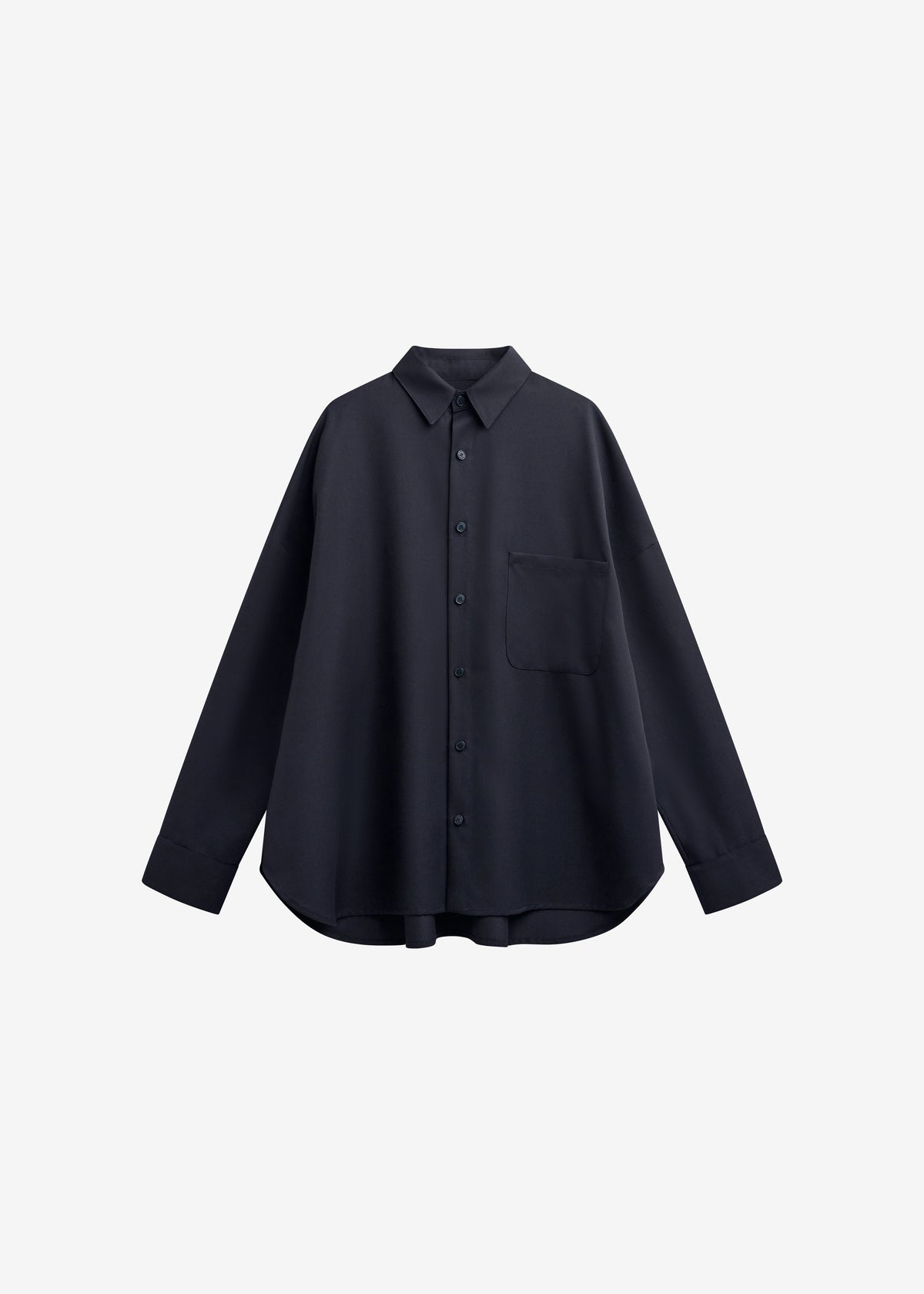 Milton Wool-Blend Shirt - Dark Navy β view 7 of 7