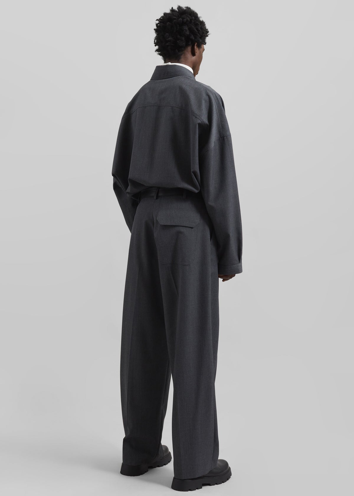 Milton Wool-Blend Trousers - Dark Grey β view 7 of 7