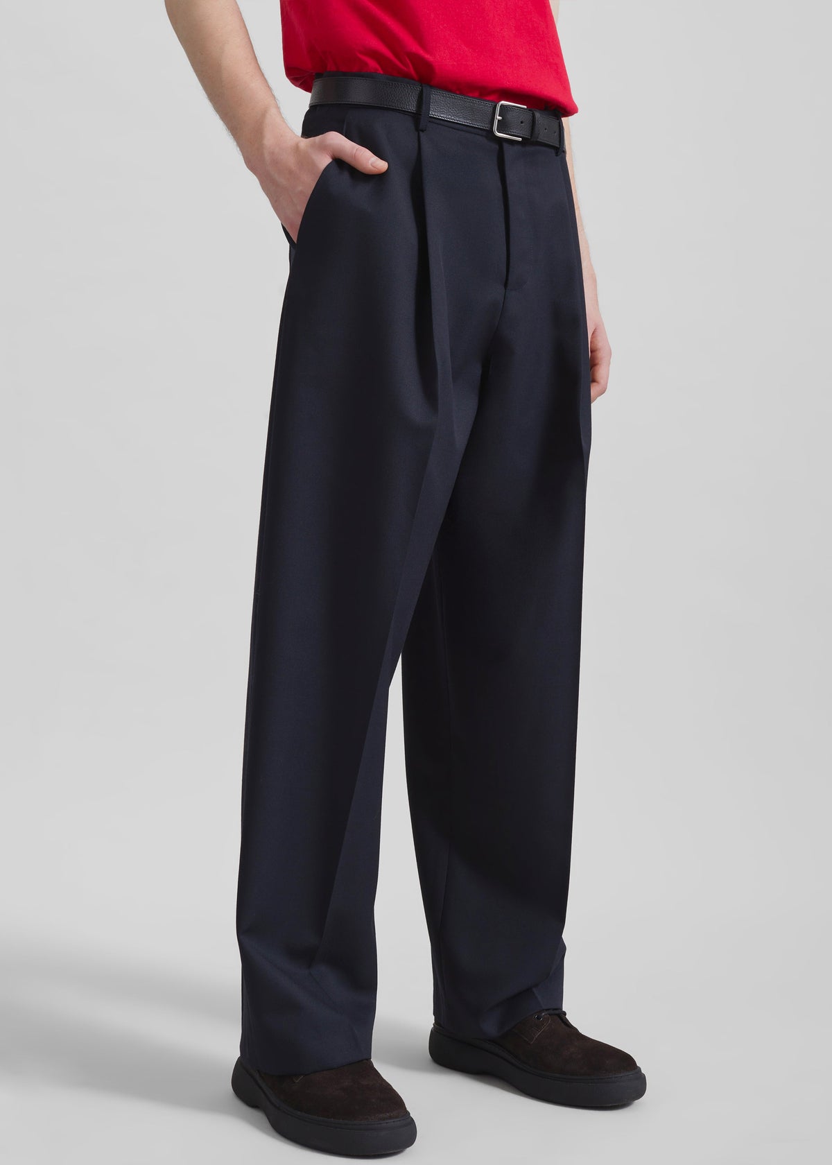 Milton Wool-Blend Trousers - Dark Navy β view 2 of 8