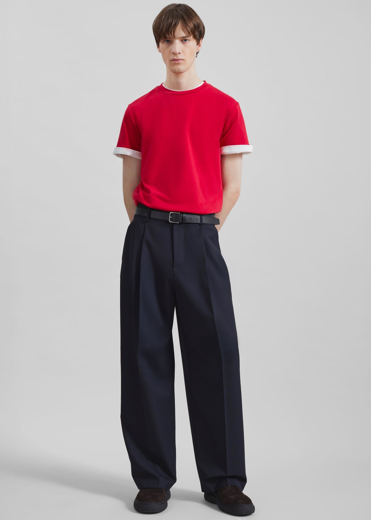 Milton Wool-Blend Trousers - Dark Navy β view 6 of 8