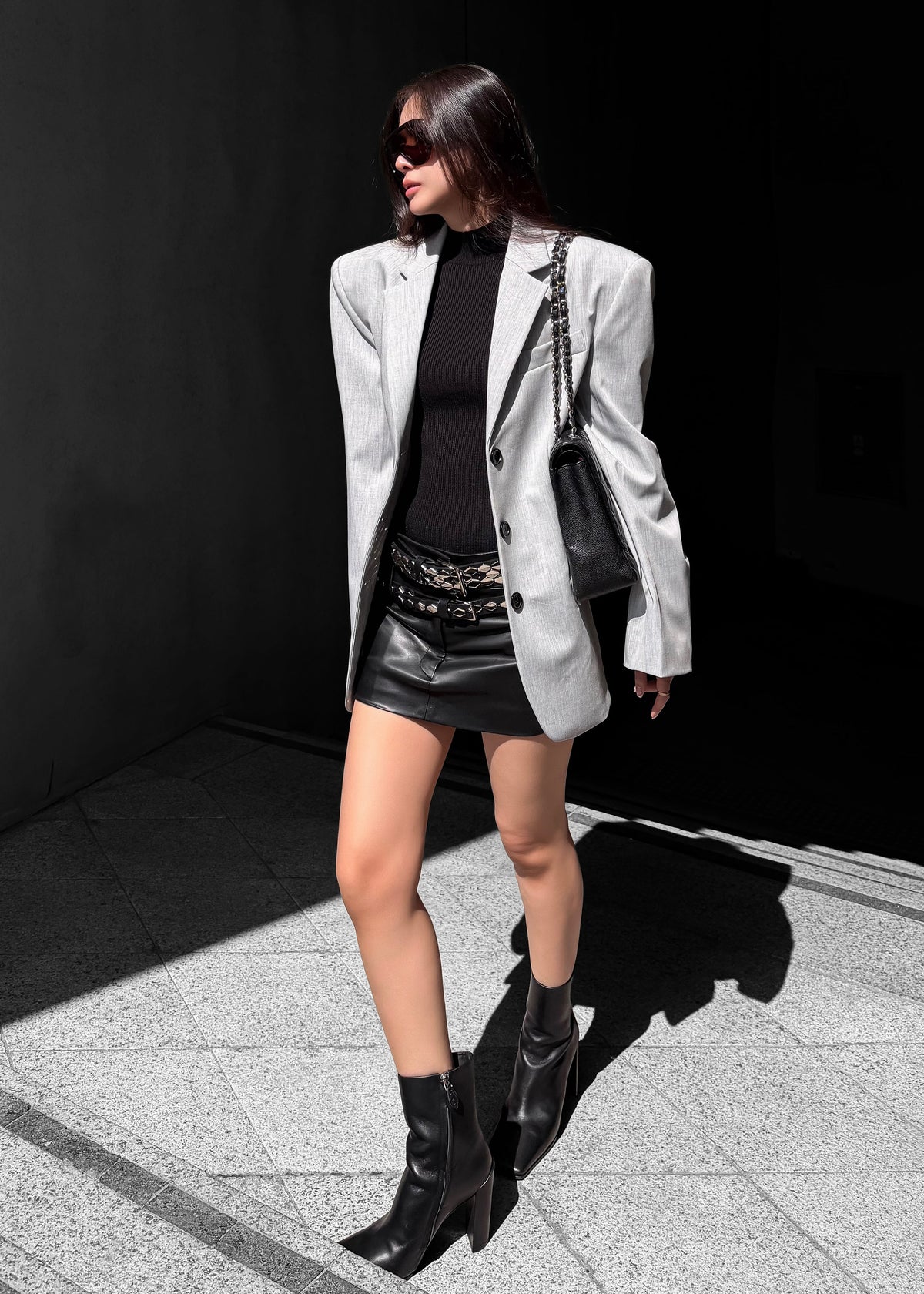 Mirbel Cinched Blazer - Light Grey β view 5 of 11