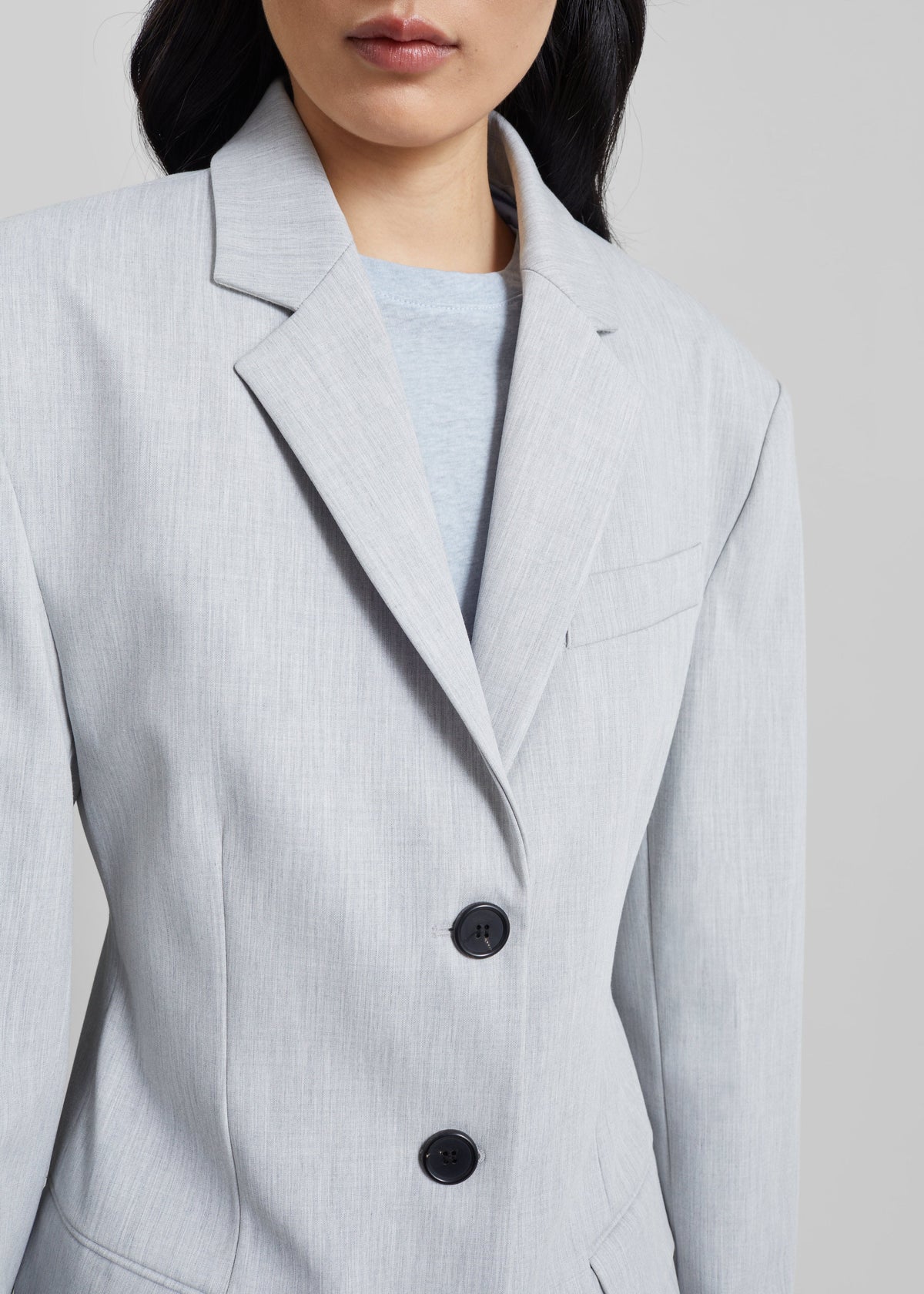 Mirbel Cinched Blazer - Light Grey β view 8 of 11