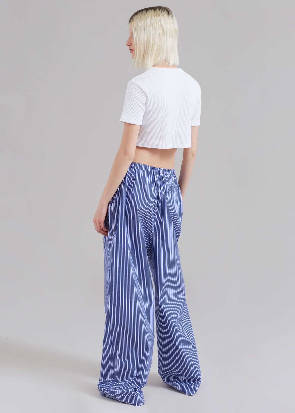 Mirca Elastic Pants - Blue Multi Stripe β view 8 of 9
