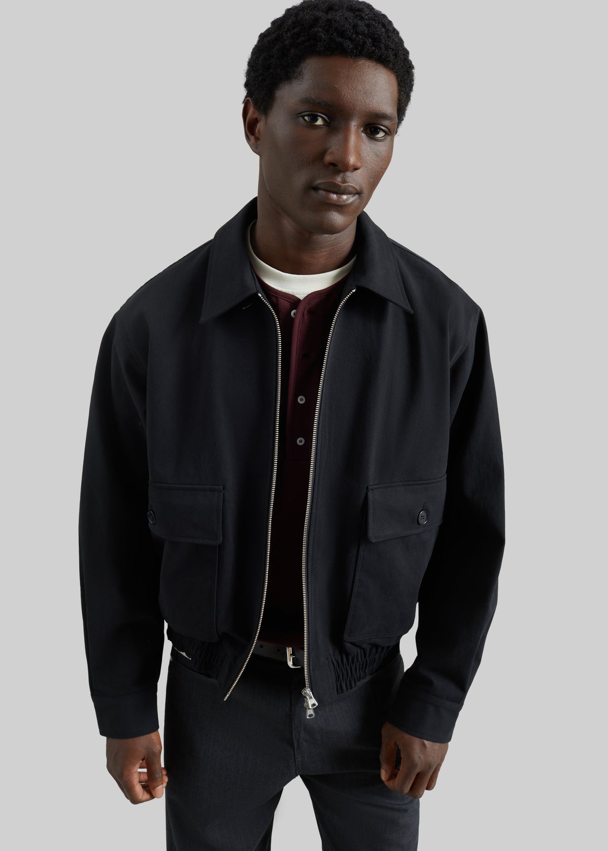Mitchell Cotton Twill Jacket - Black β view 1 of 7