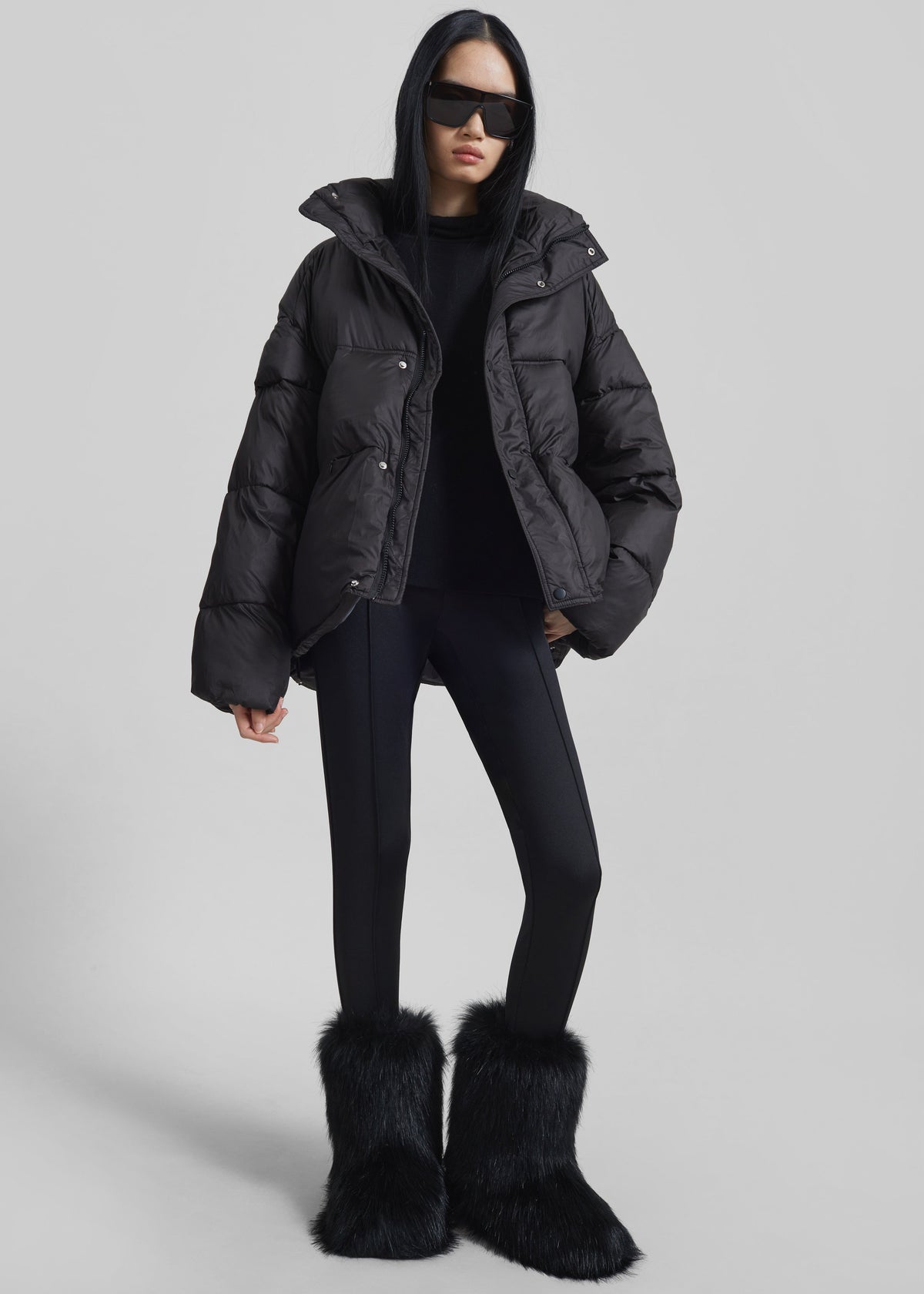 Moena Puffer Jacket & Accessories Set - Black β view 6 of 10