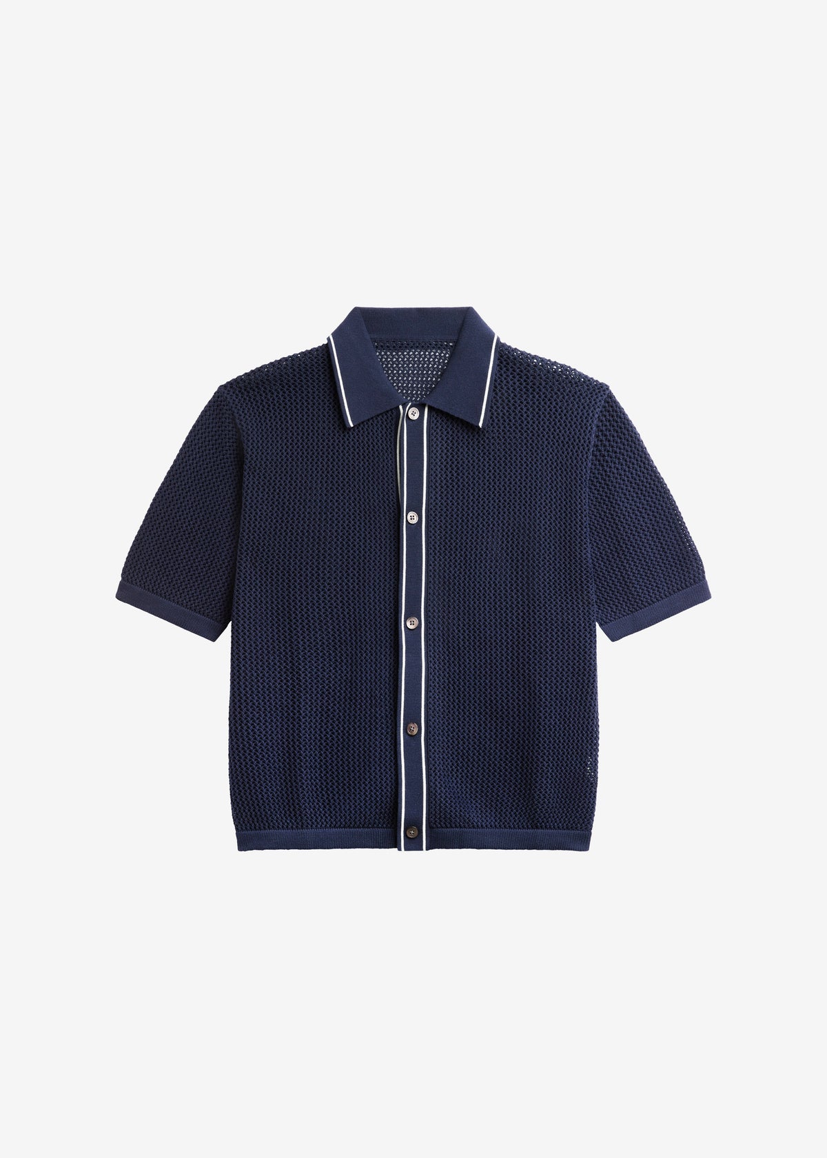 Monza Crochet Knit Cardigan - Navy β view 11 of 11