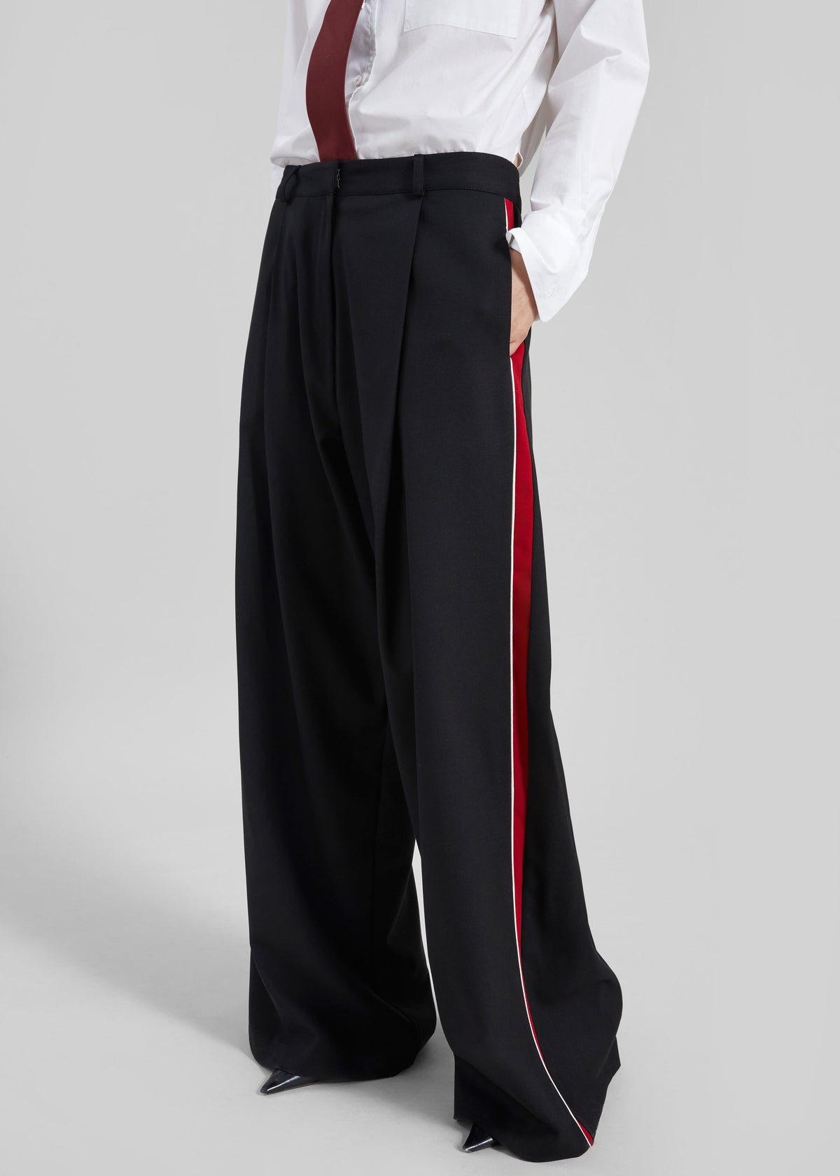 Nairn Contrast Stripe Pants - Black β view 2 of 8