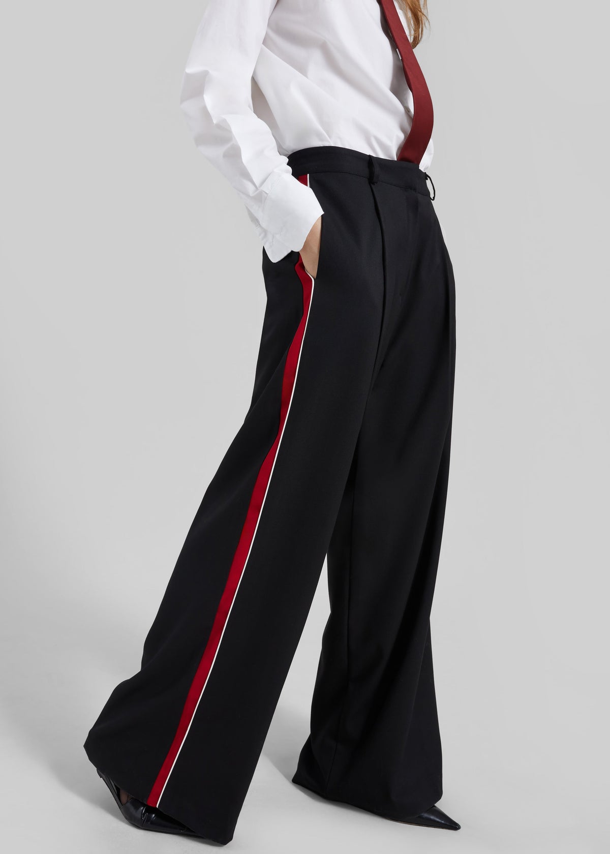 Nairn Contrast Stripe Pants - Black β view 4 of 8