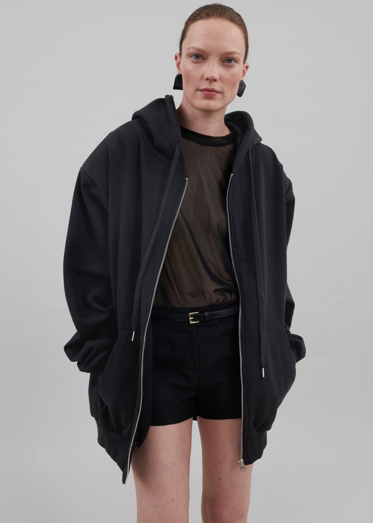 Nami Zip Up Hoodie - Black β view 6 of 9