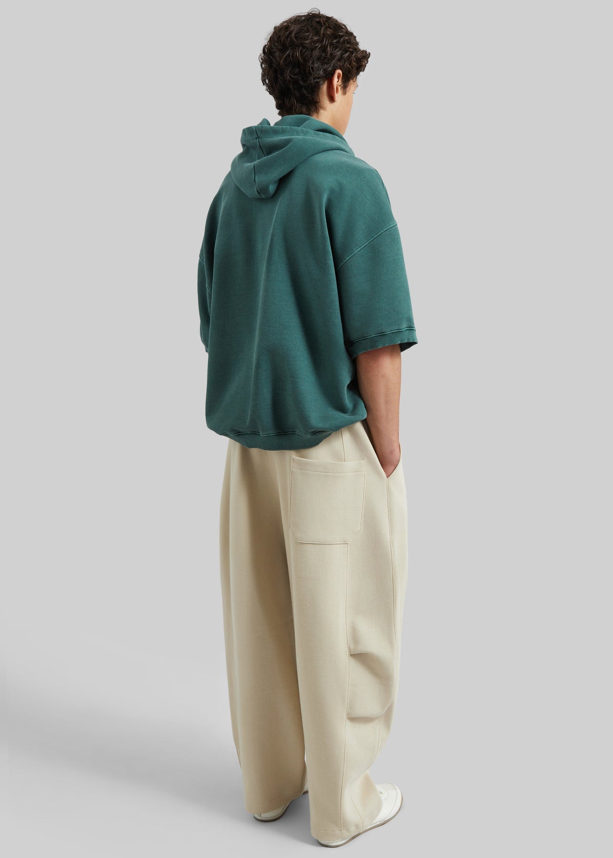 Nas Barrel Leg Sweatpants - Beige β view 6 of 7