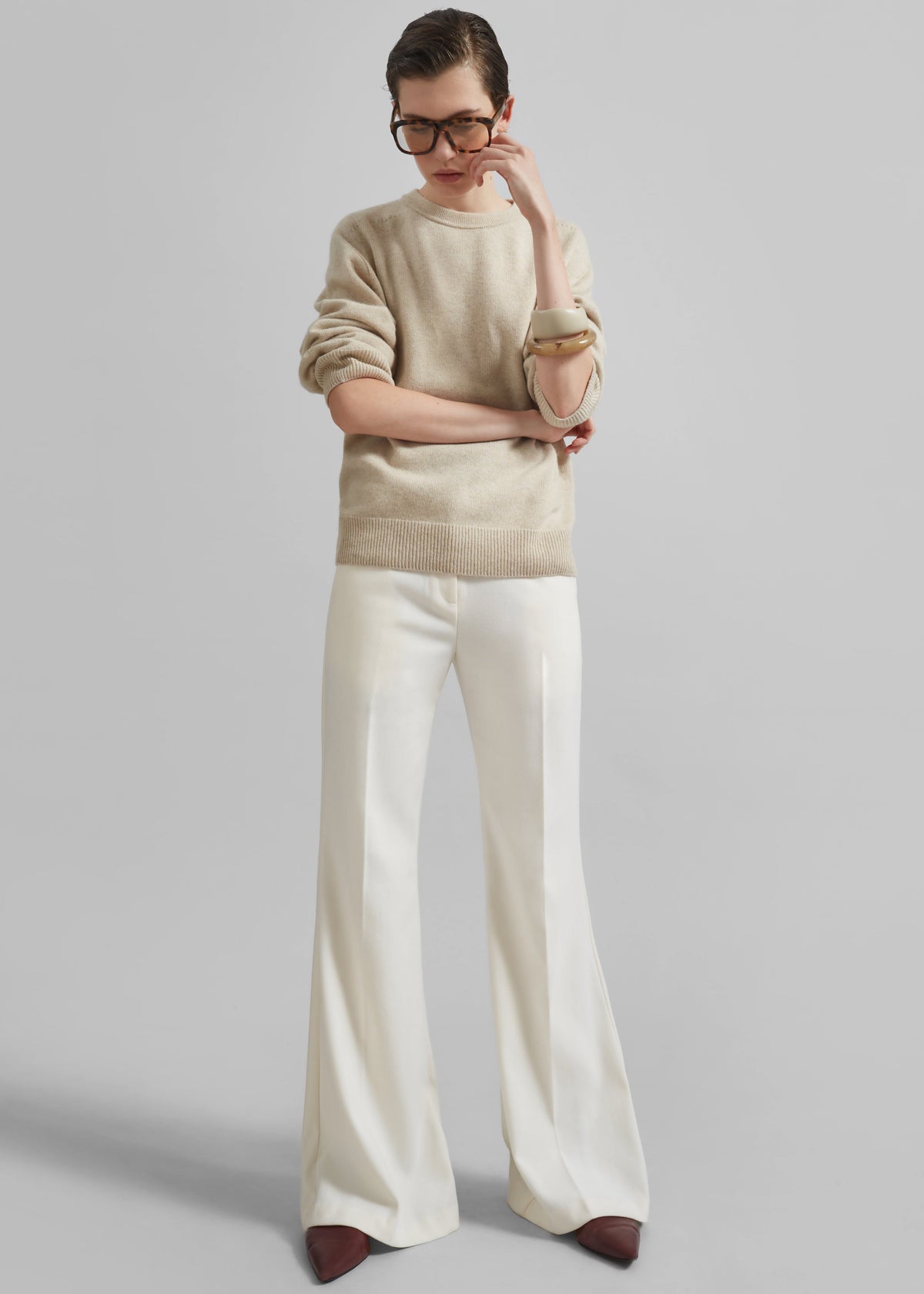 Nashik Wool Sweater - Cream β view 4 of 7