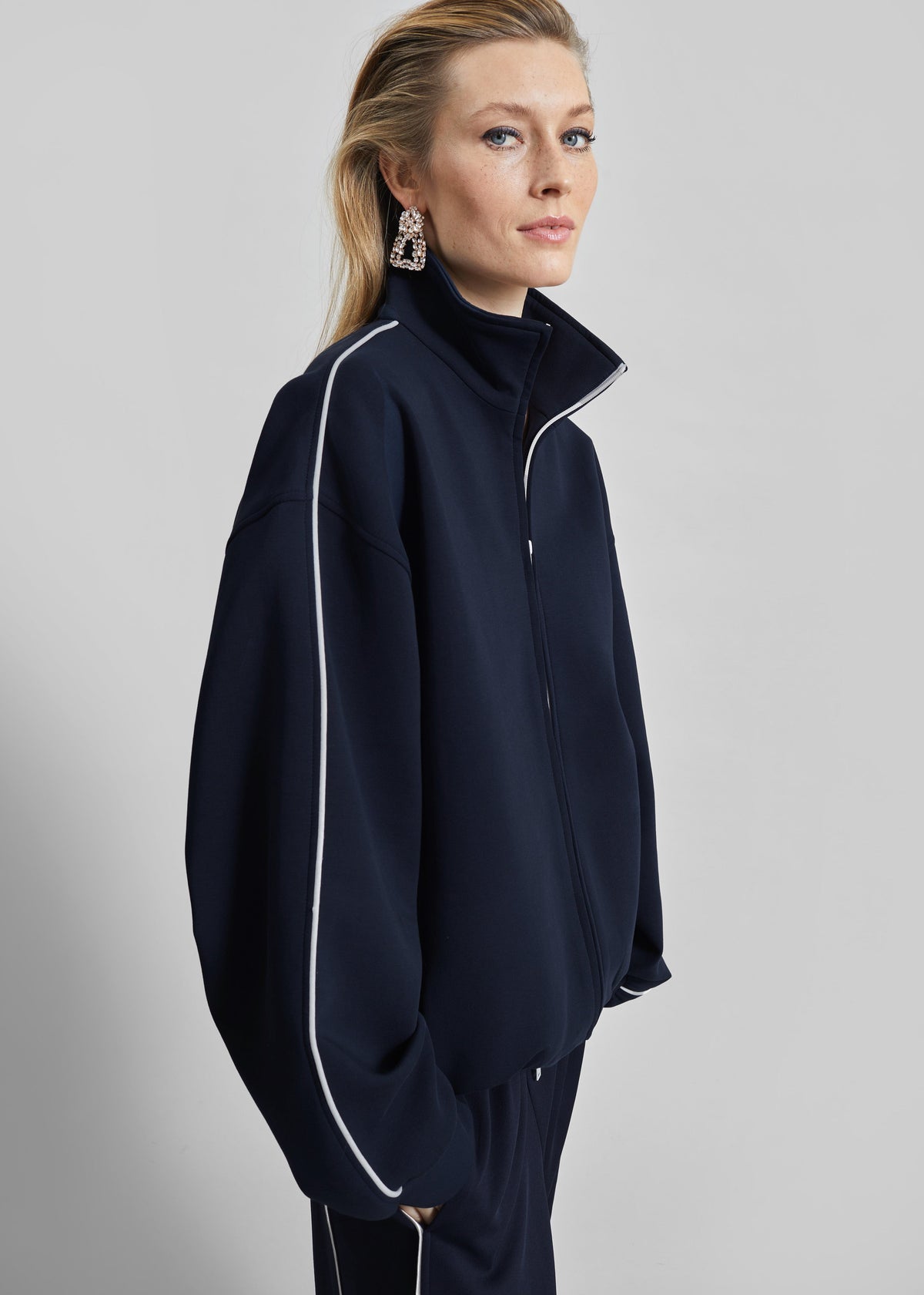 Nayen Zip-Up Jacket - Navy β view 8 of 13