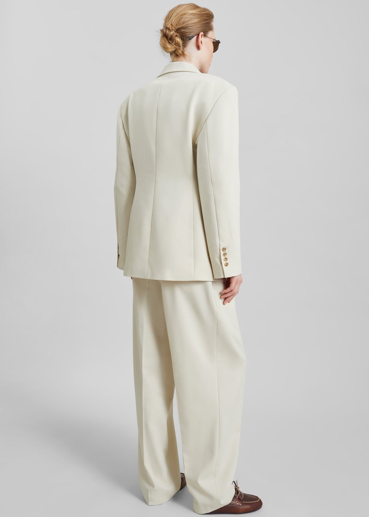 Neria Double Breasted Blazer - Light Beige β view 7 of 8