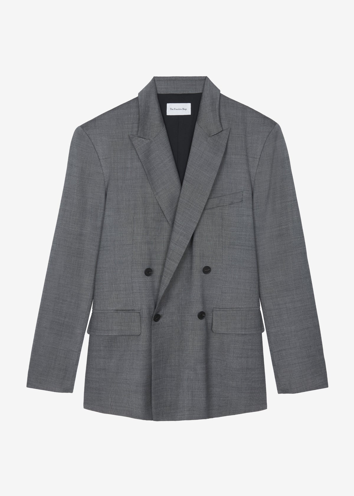 Newark Double Breasted Blazer - Grey Melange – view 7 of 7