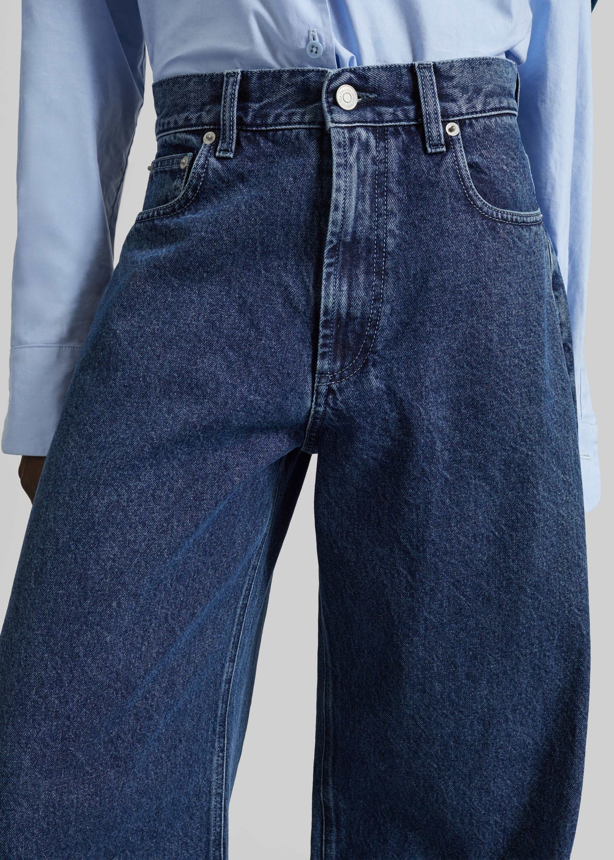 Nick Barrel Leg Jeans - Medium Wash – view 3 of 9