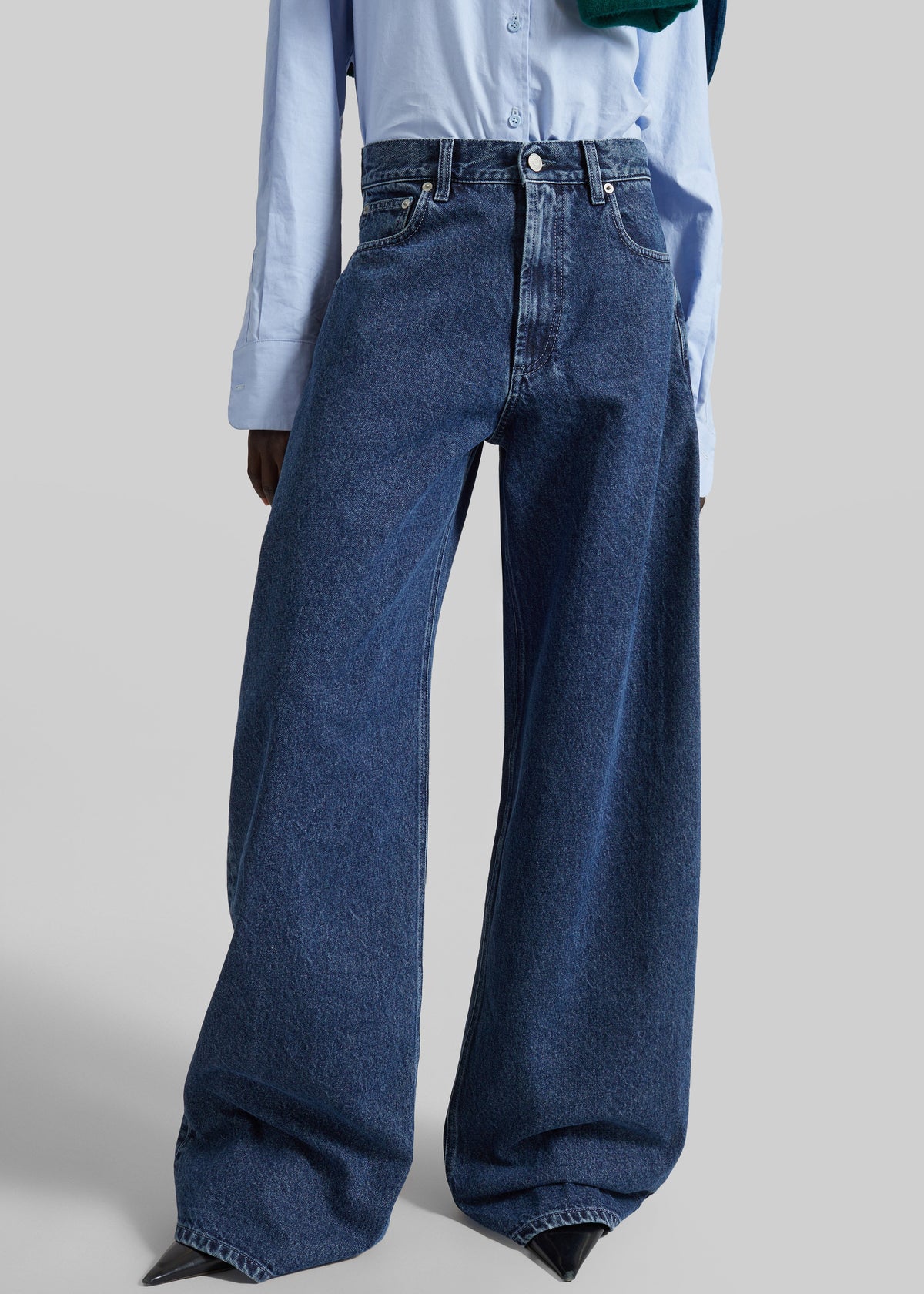 Nick Barrel Leg Jeans - Medium Wash – view 2 of 9