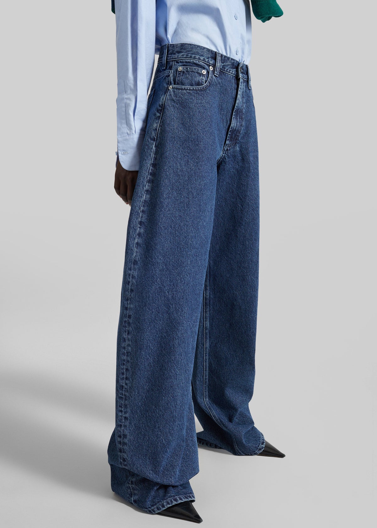 Nick Barrel Leg Jeans - Medium Wash – view 6 of 9