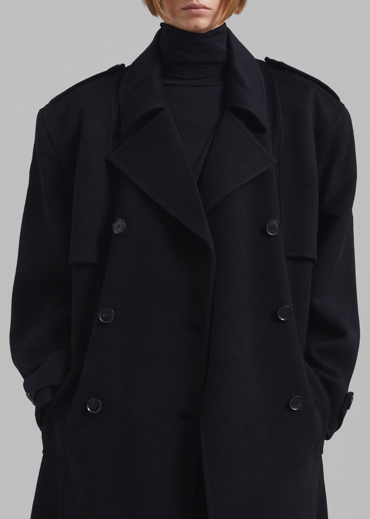 Nikola Padded Trench Coat - Black β view 5 of 10