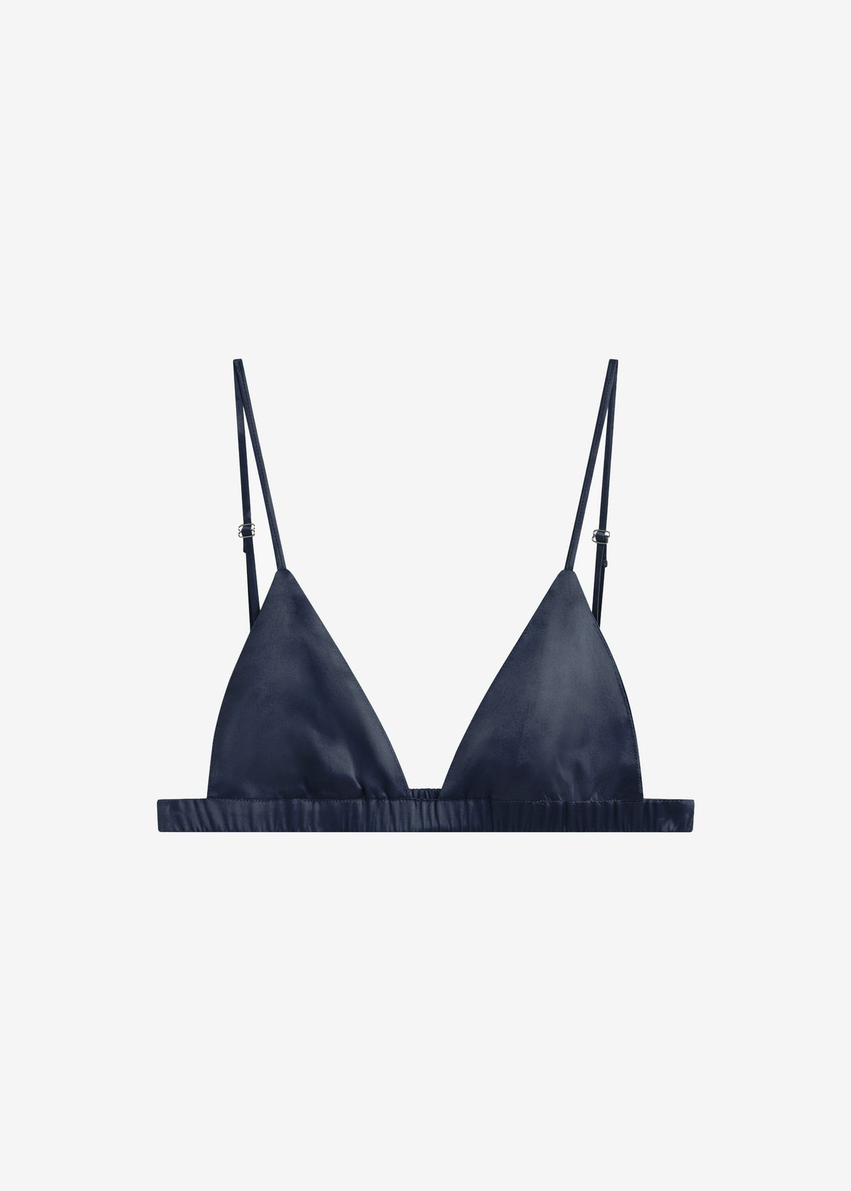 Nina Silk Bralette - Navy β view 6 of 7