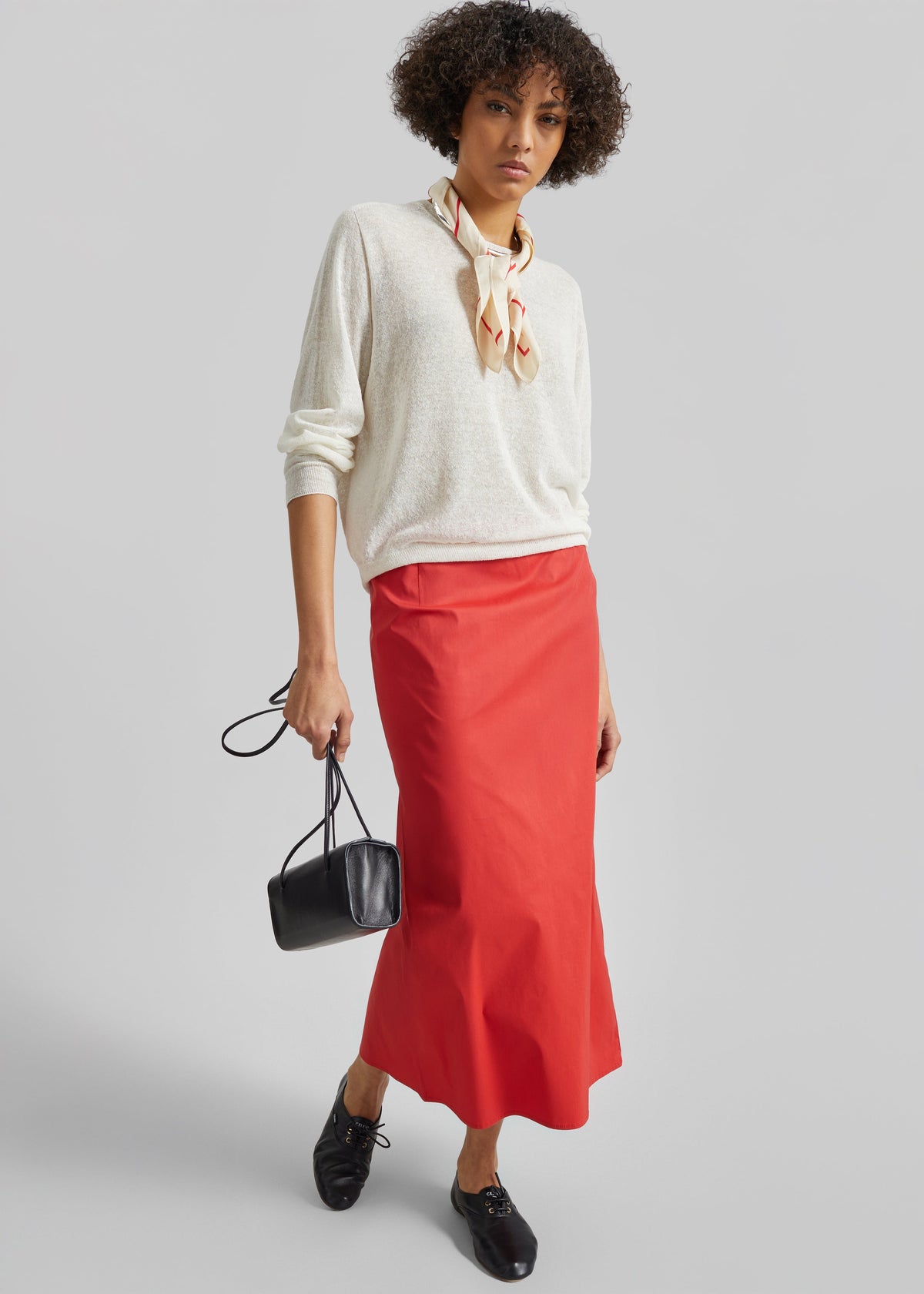 Nisa Midi Skirt - Red β view 6 of 8