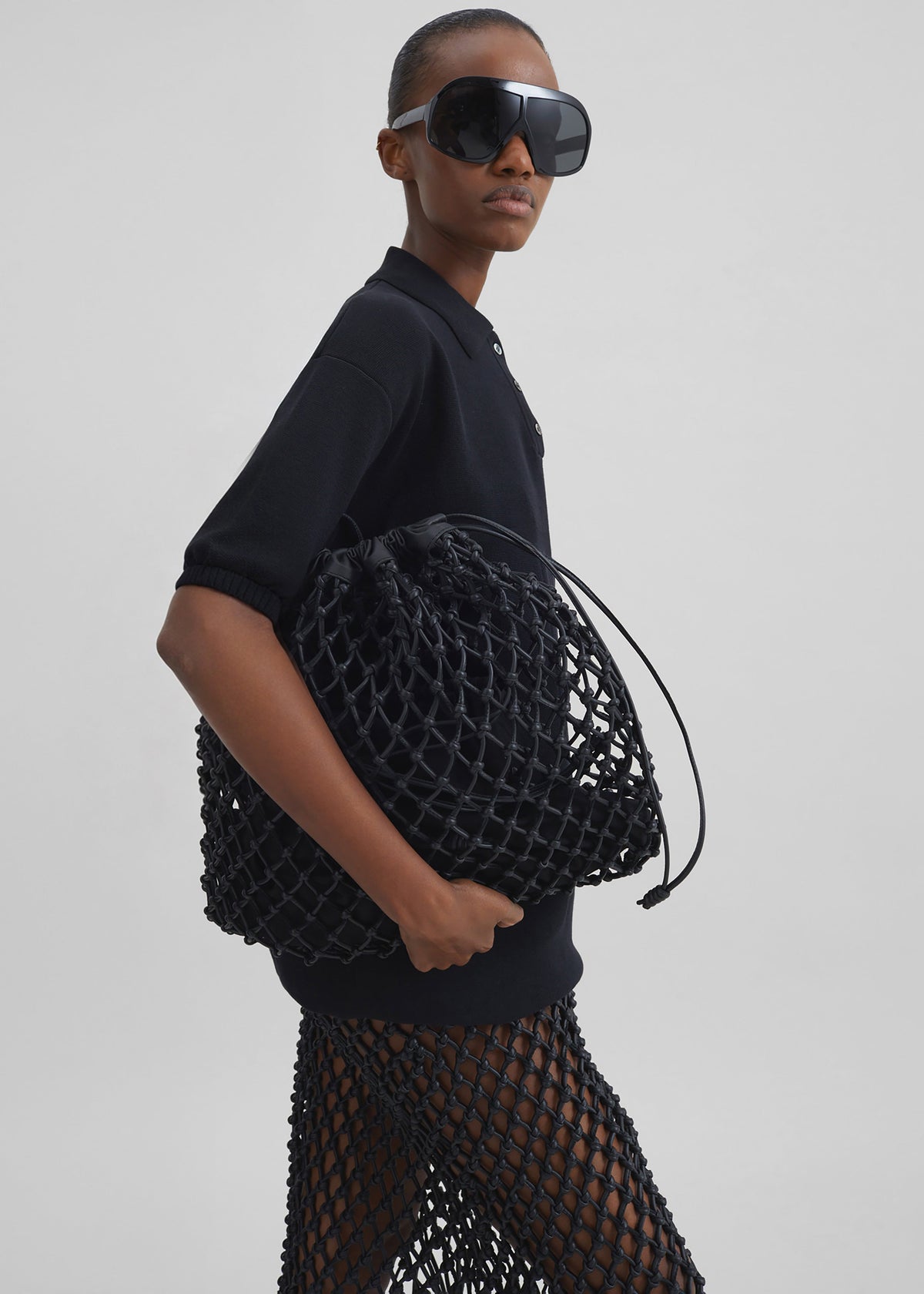 Nola Knit Polo Top - Black β view 4 of 7