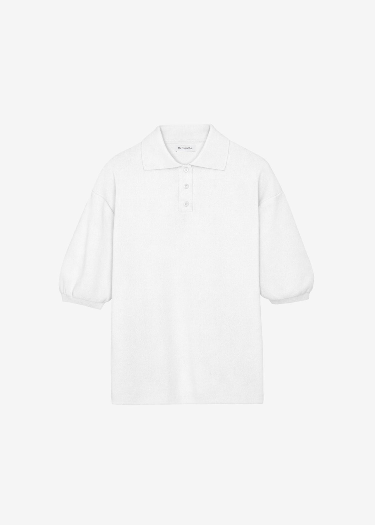Nola Knit Polo Top - White β view 5 of 5