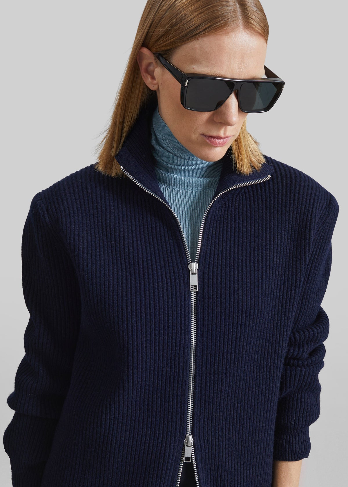 Nolia Knit Long Cardigan Dress - Navy β view 4 of 8