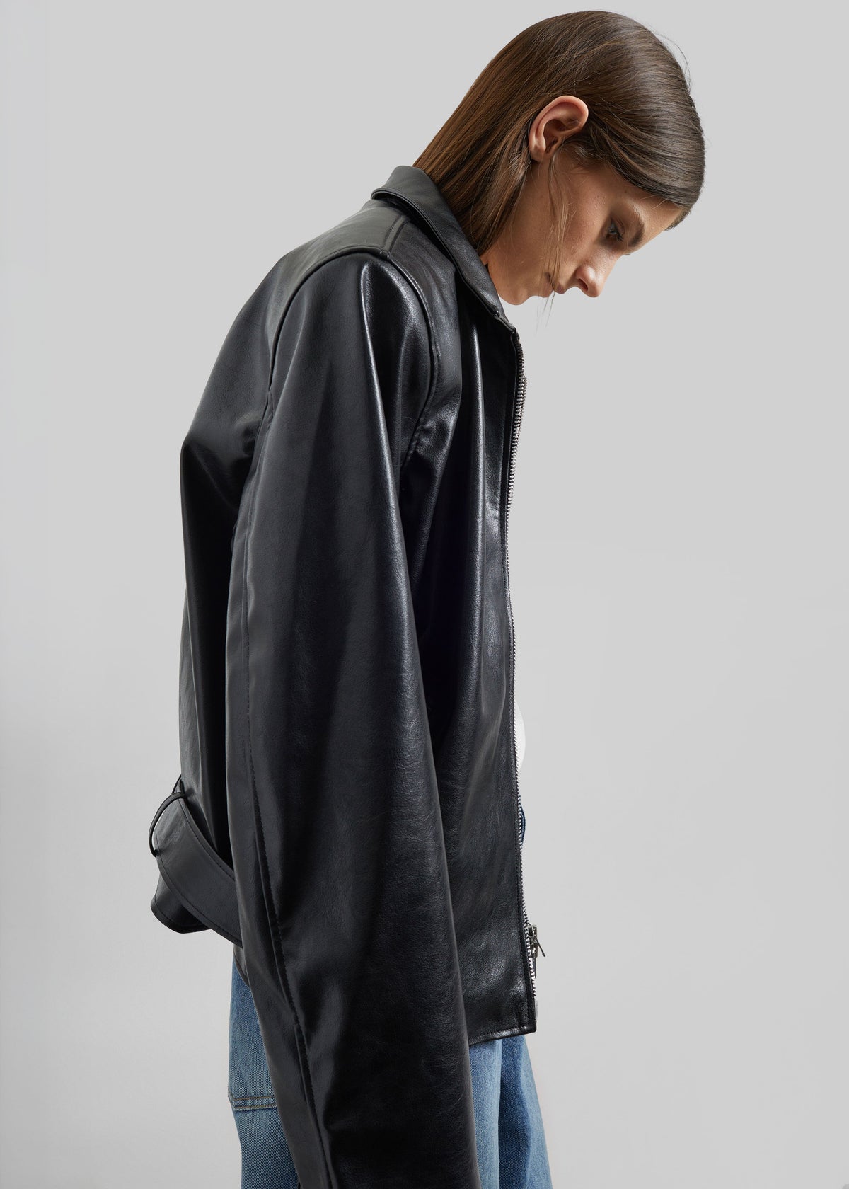 Norbury Faux Leather Jacket - Black β view 4 of 10