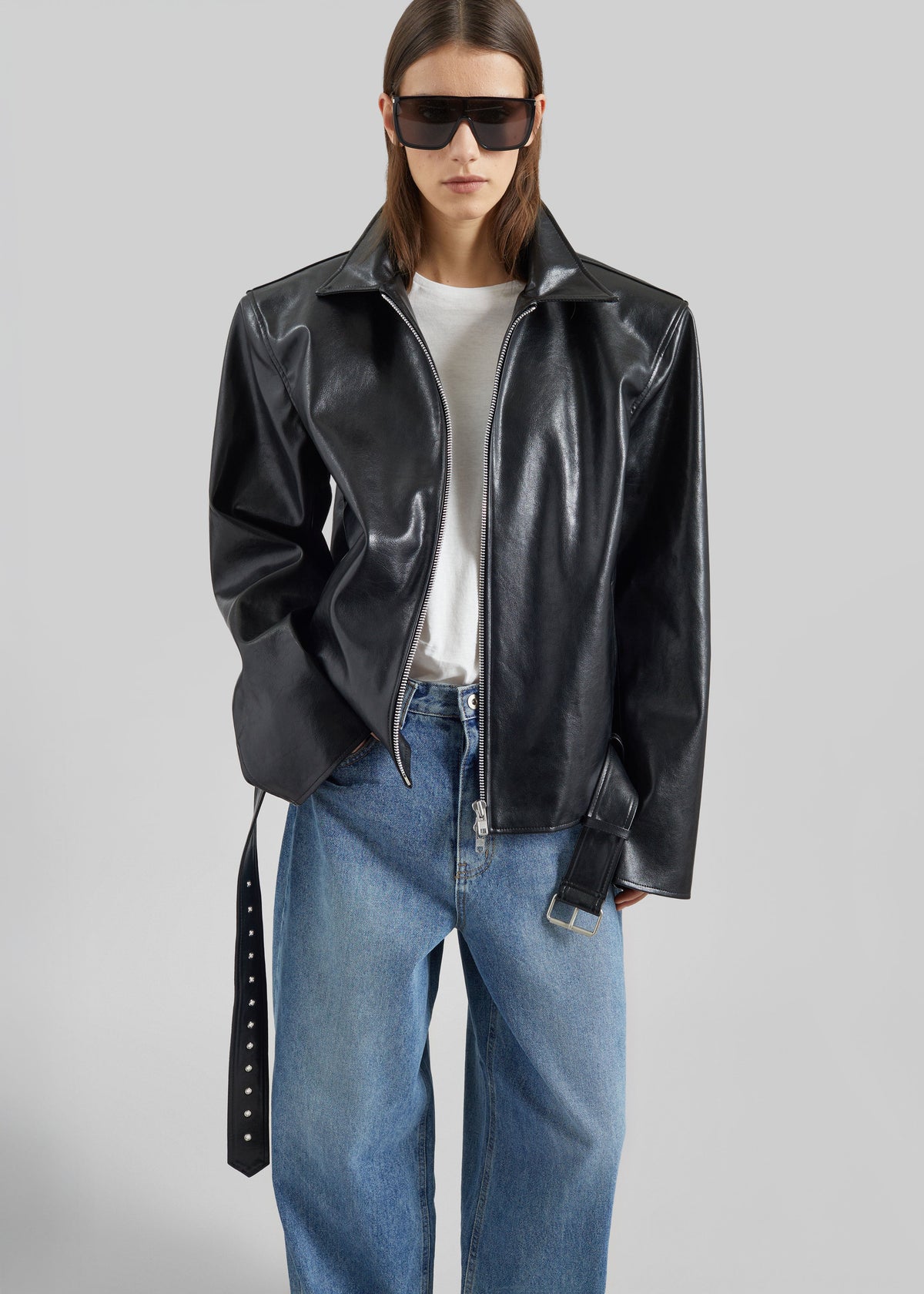 Norbury Faux Leather Jacket - Black β view 5 of 10