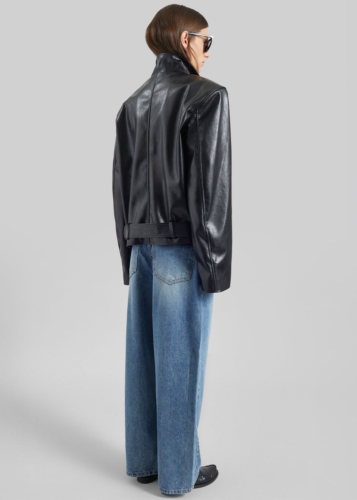 Norbury Faux Leather Jacket - Black β view 9 of 10