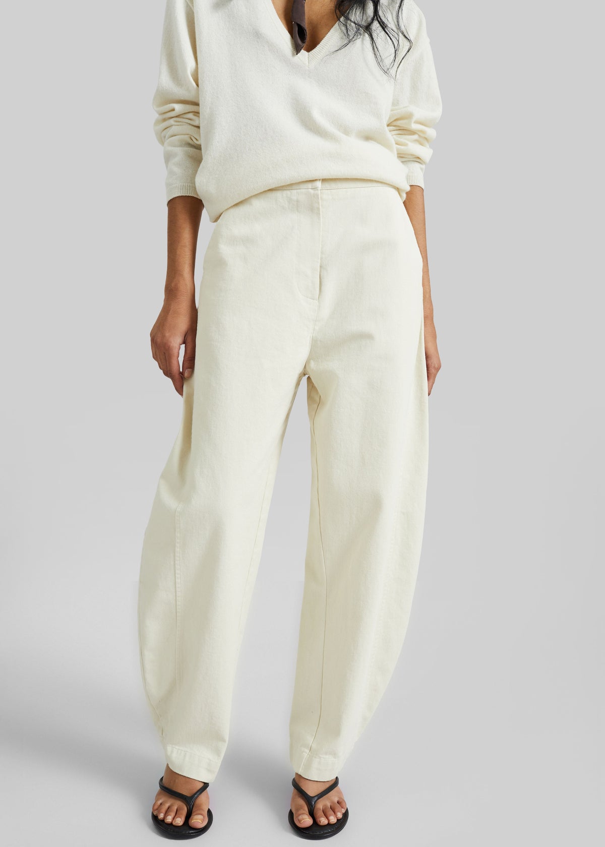 Noyon Barrel Leg Pants - Cream β view 2 of 7