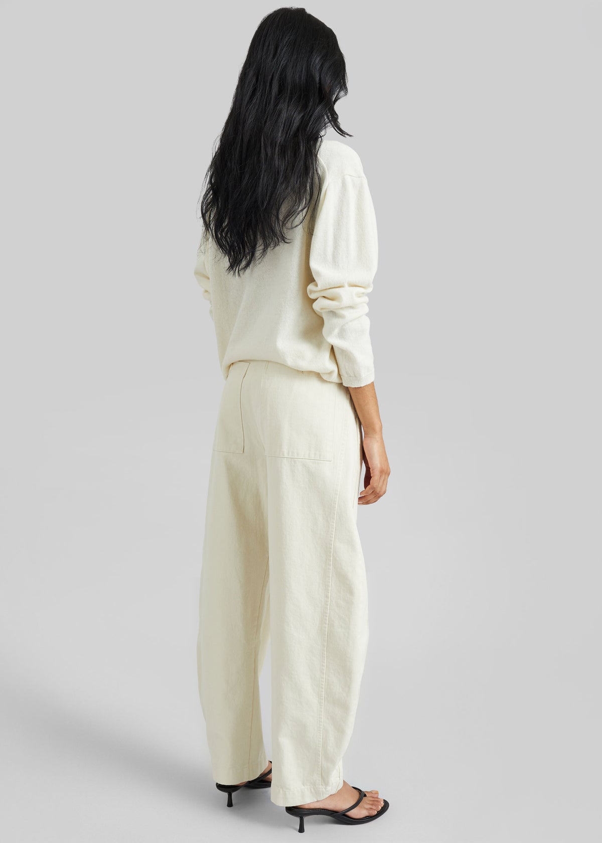 Noyon Barrel Leg Pants - Cream β view 6 of 7