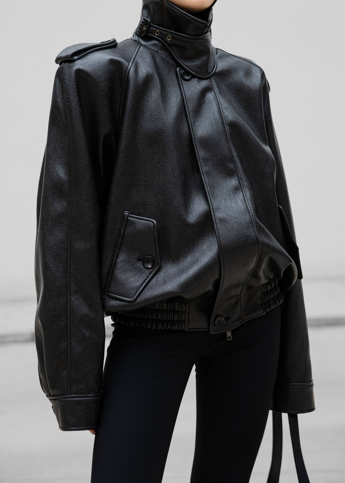 Nyland Faux Leather Padded Jacket - Black β view 6 of 13