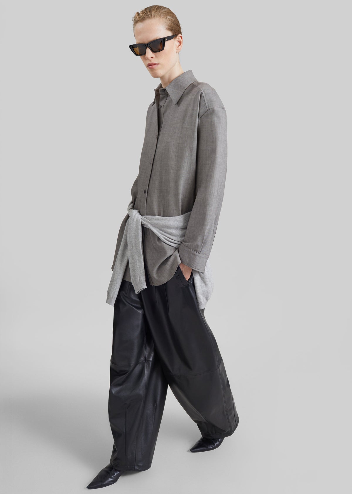 Oakdale Leather Track Pants - Black β view 6 of 8