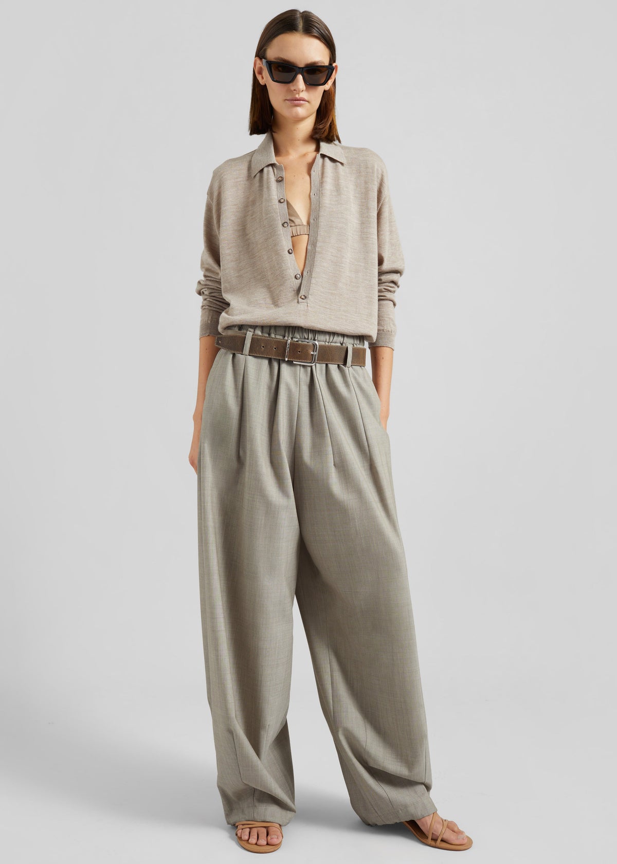 Oakdale Track Pants - Beige Melange β view 6 of 9