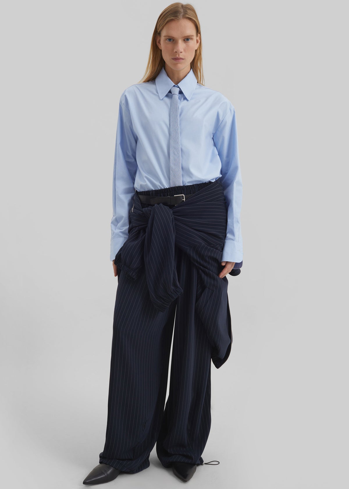 Oakdale Track Pants - Navy/White Pinstripe β view 1 of 1