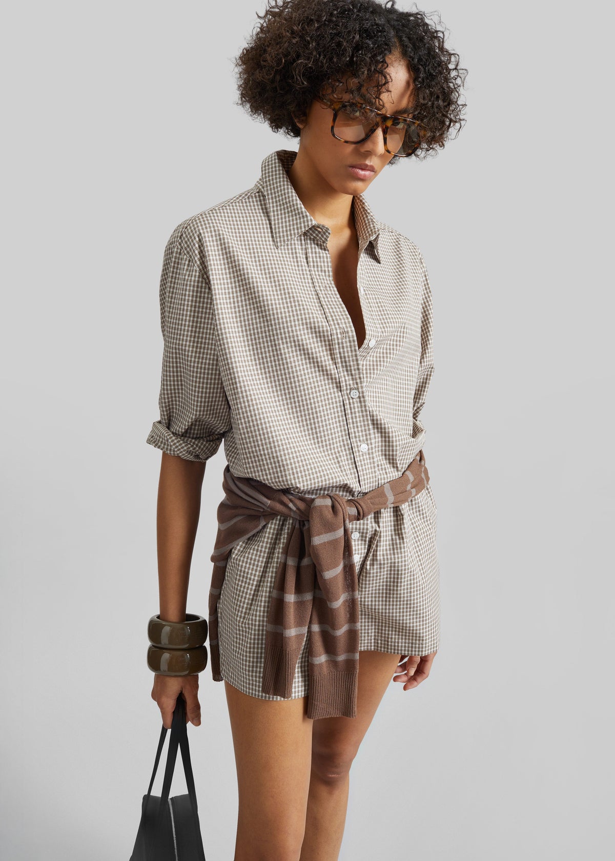 Odemira Shirt - Beige Plaid β view 1 of 10