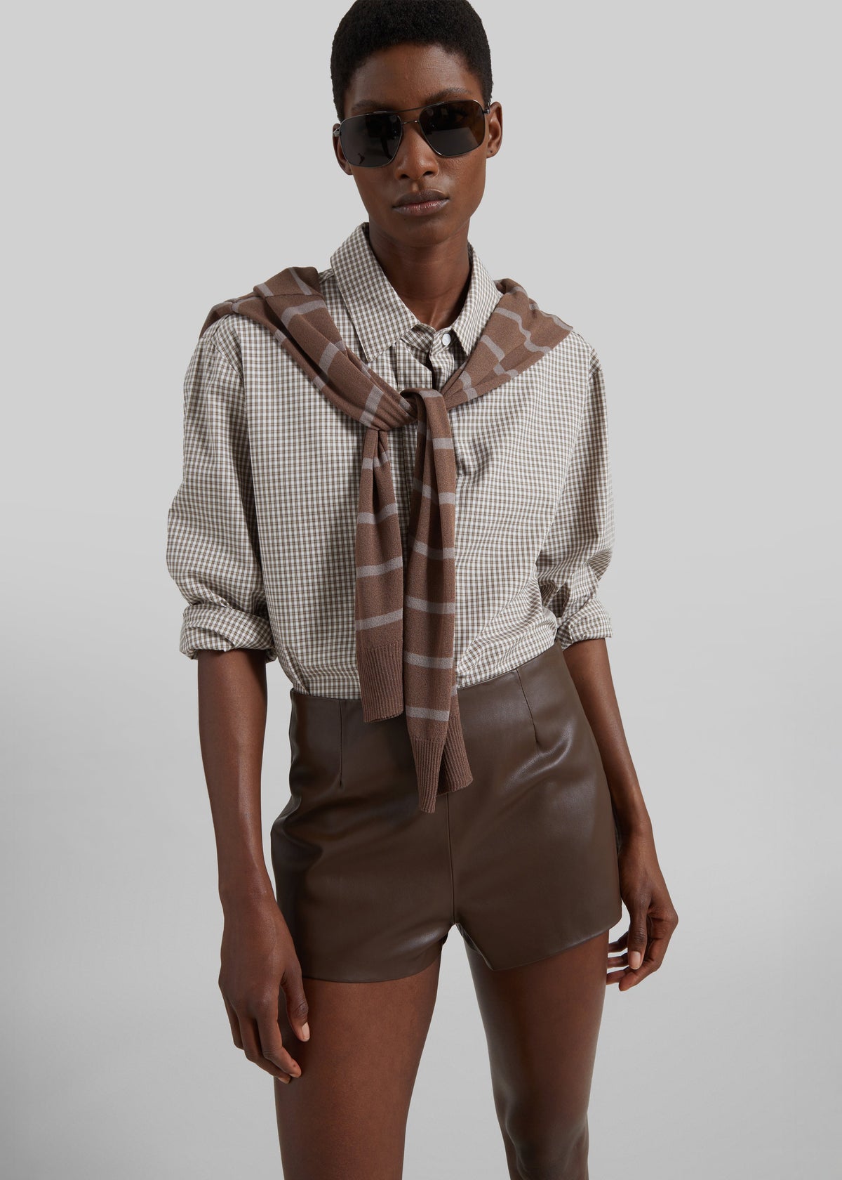 Odemira Shirt - Beige Plaid β view 3 of 10