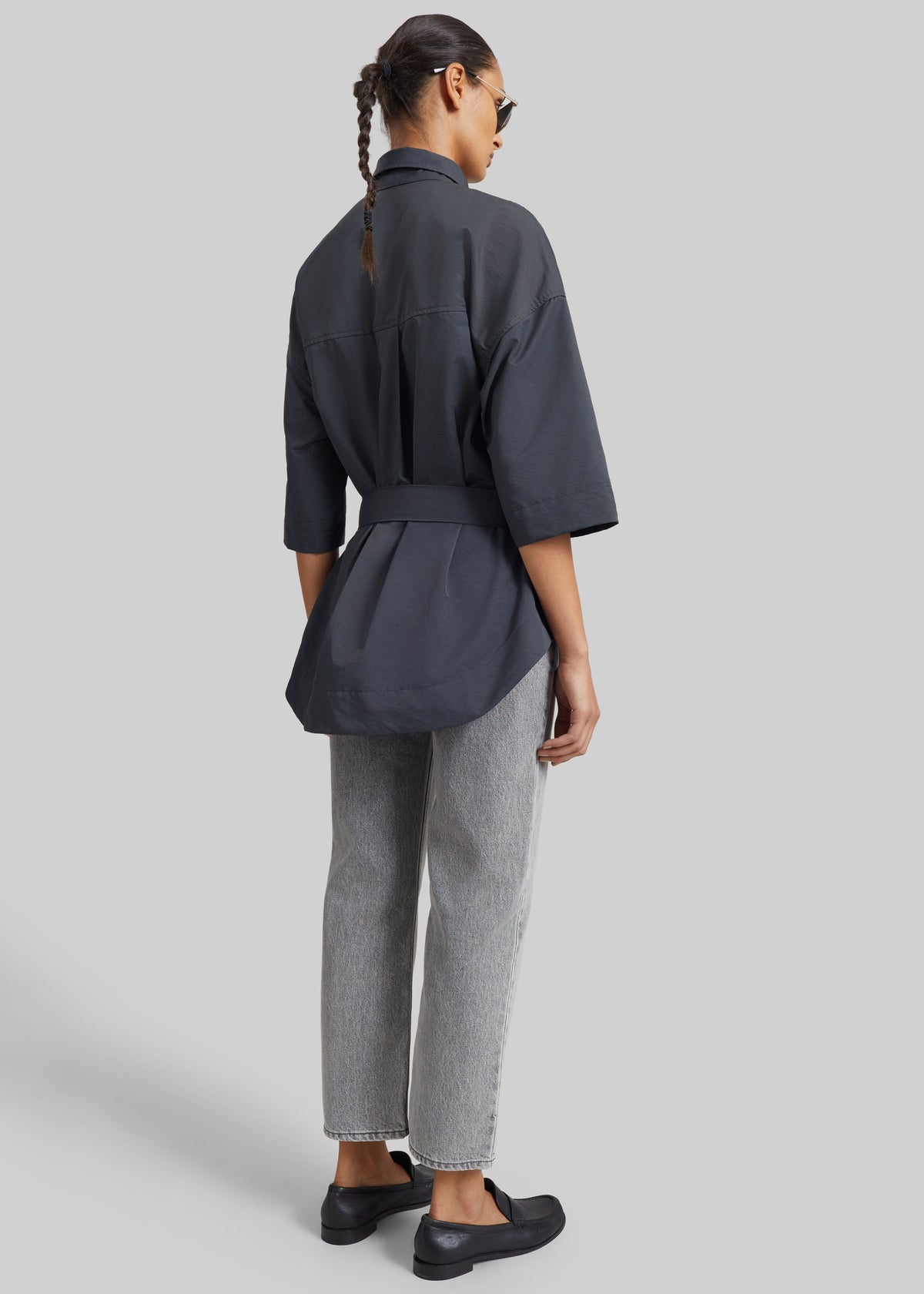 Odesa Belted Shirt - Charcoal β view 5 of 6