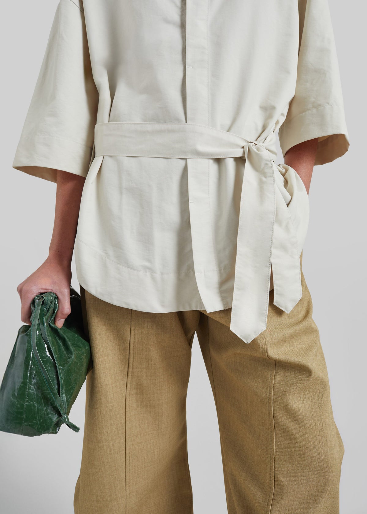 Odesa Belted Shirt - Light Beige β view 4 of 7