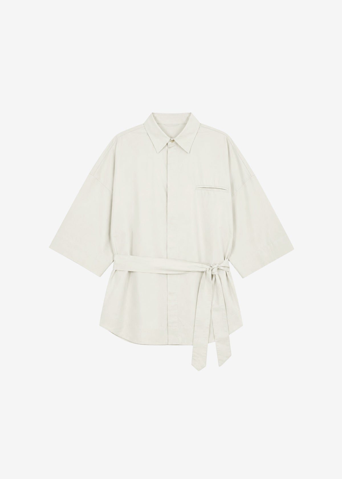Odesa Belted Shirt - Light Beige β view 7 of 7