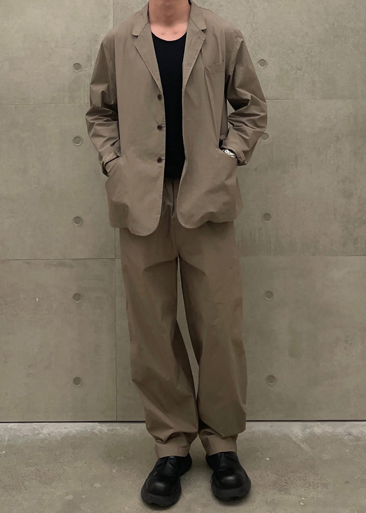 Ohio Crinkled Poplin Pants - Taupe β view 6 of 9