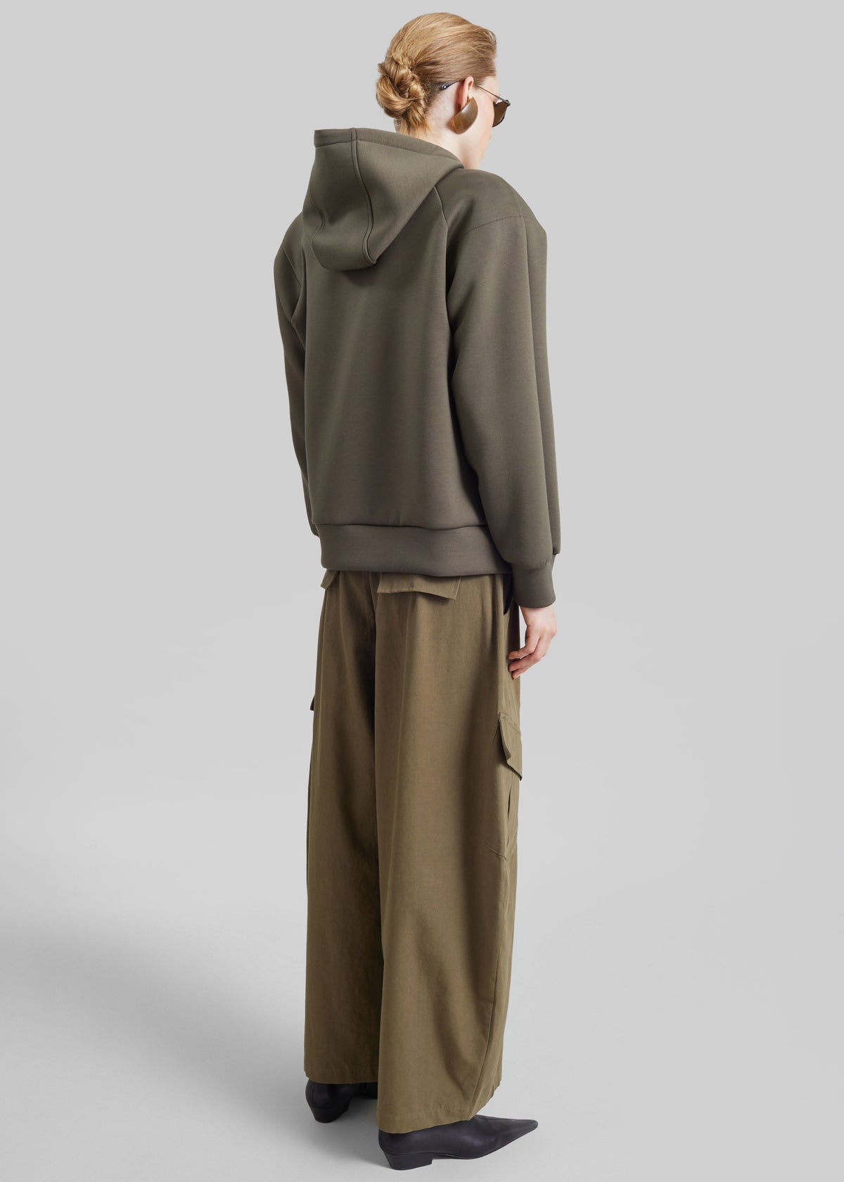 Olian Neoprene Hoodie - Dark Olive β view 6 of 7