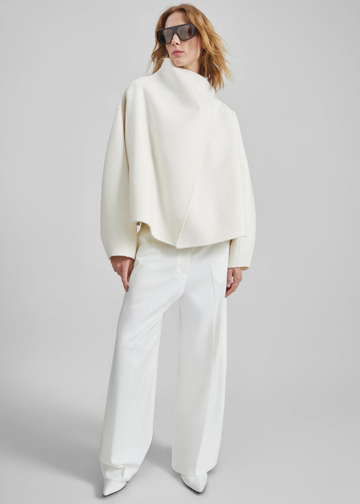 Onelle Wool Short Coat - White β view 6 of 12