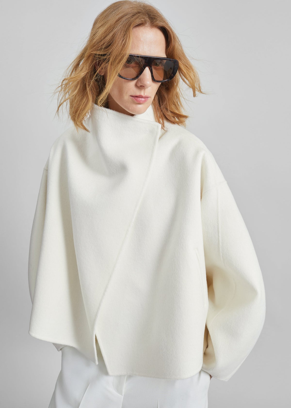 Onelle Wool Short Coat - White β view 2 of 12