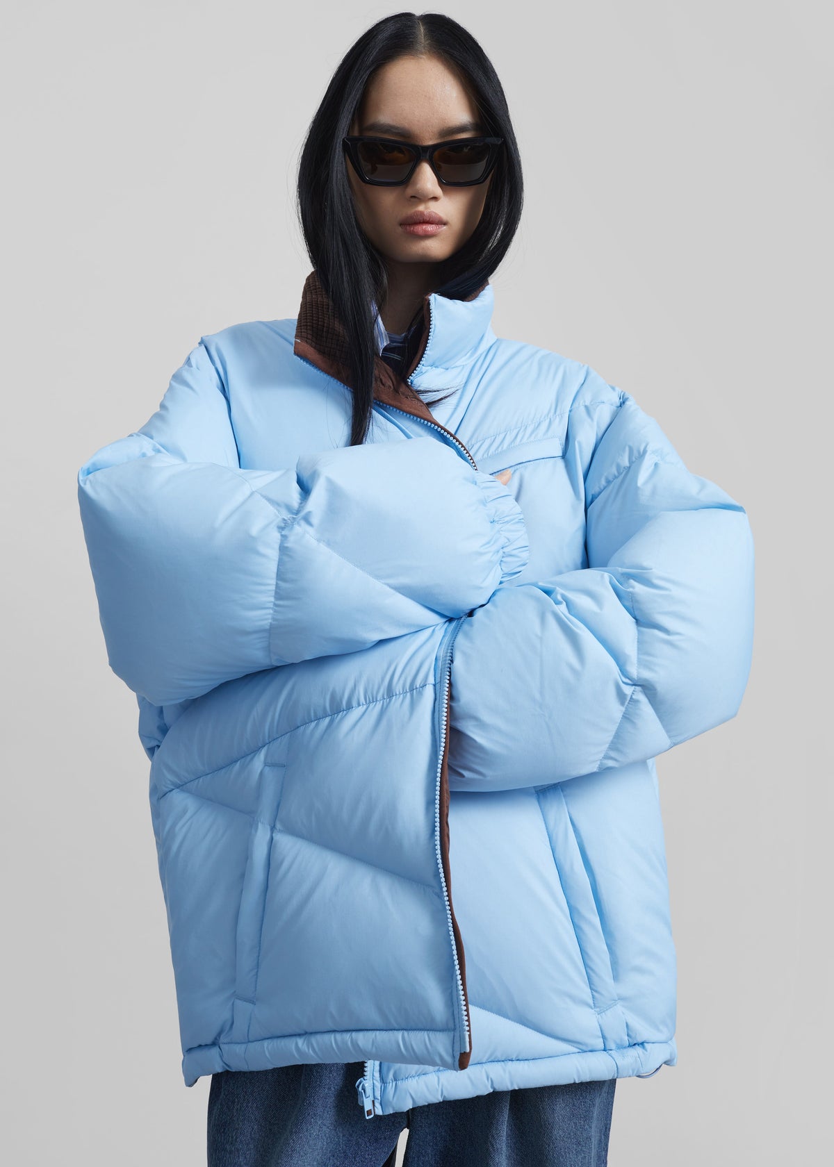 Orino Oversized Puffer Jacket - Blue β view 6 of 9
