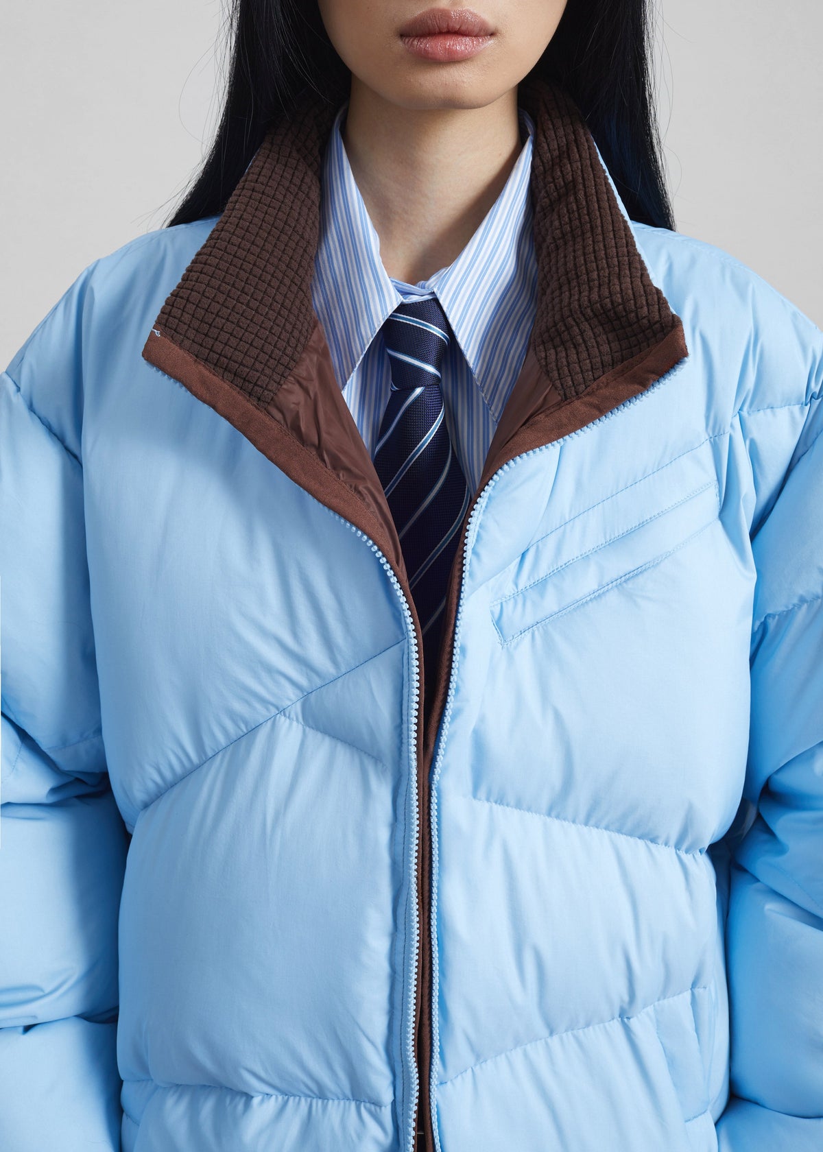 Orino Oversized Puffer Jacket - Blue β view 4 of 9