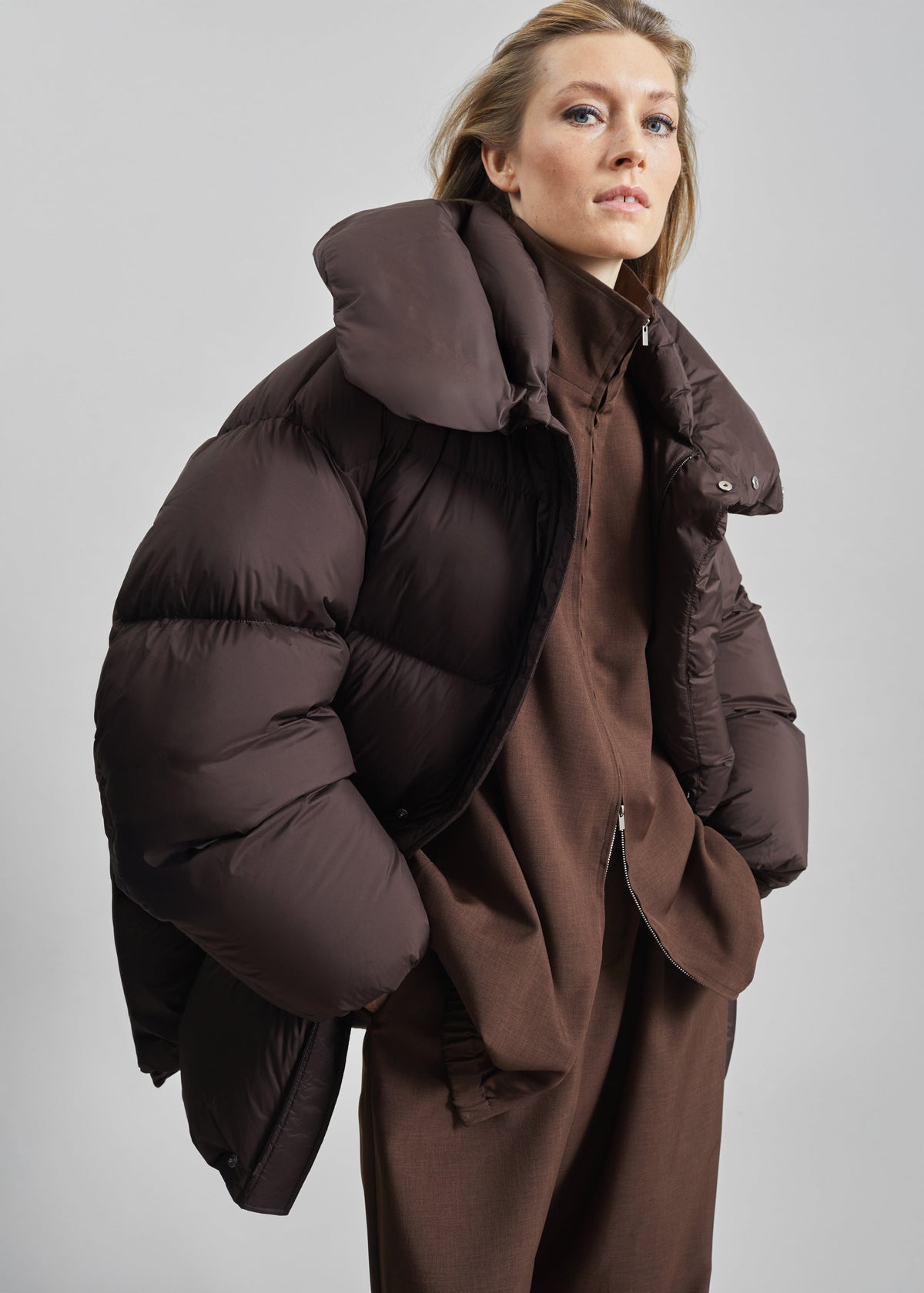 Ortler Puffer Jacket - Brown β view 4 of 8