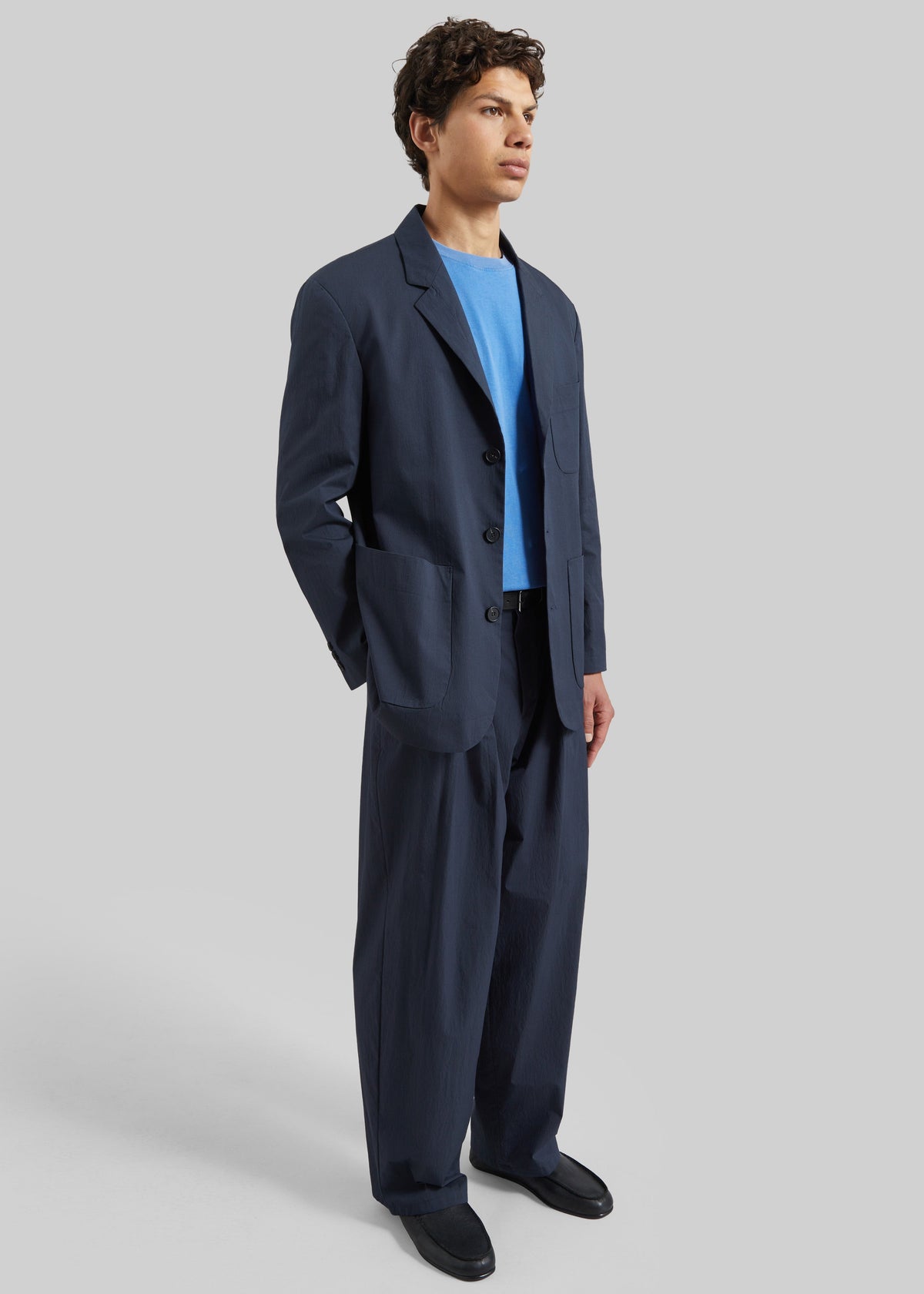 Osaka Pleated Pants - Navy β view 3 of 8