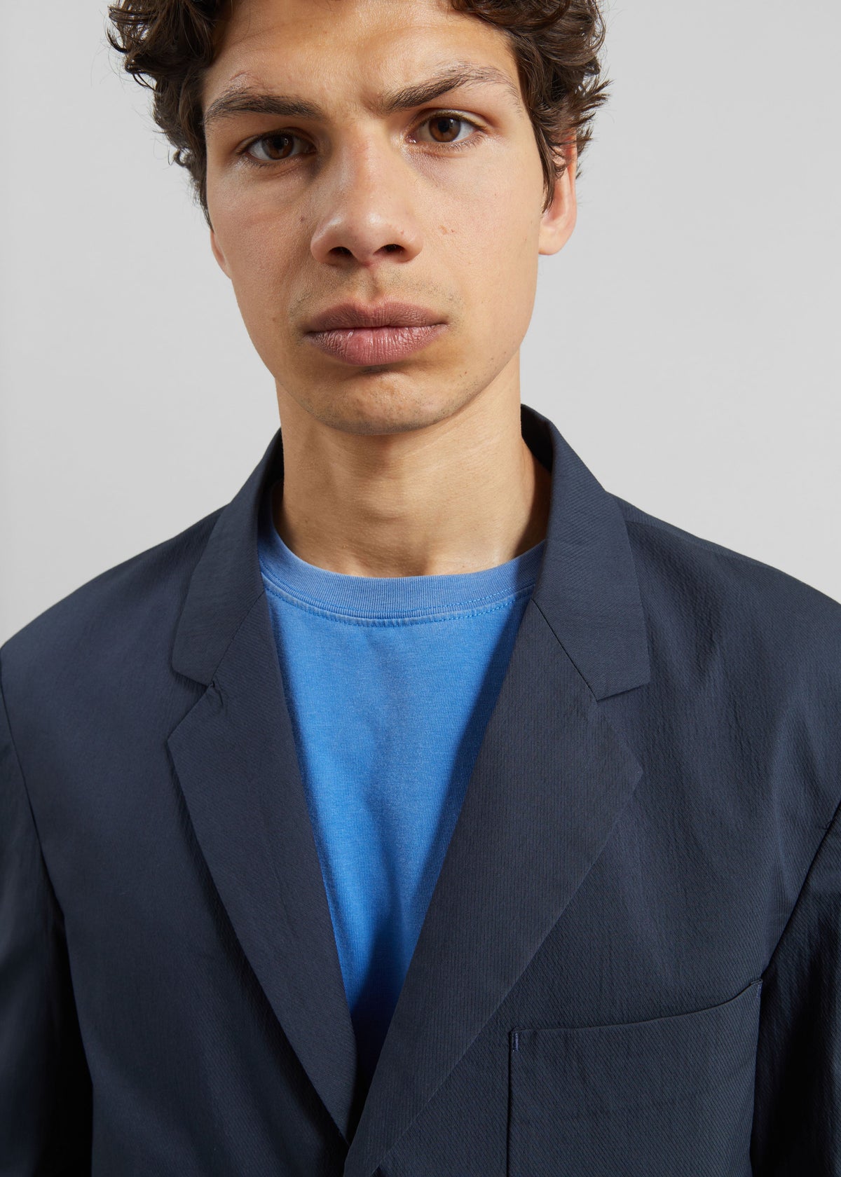 Osaka Single Breasted Blazer - Navy β view 3 of 8